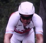 Kim Kirchen pendant le contre-la-montre aux Jeux Olympiques 2008 � Beijing